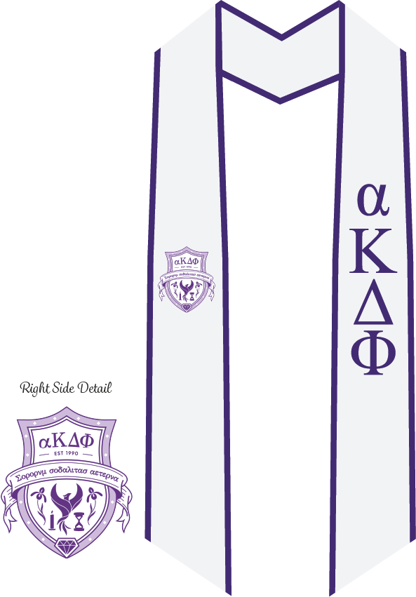 alpha Kappa Delta Phi Graduation Stoles