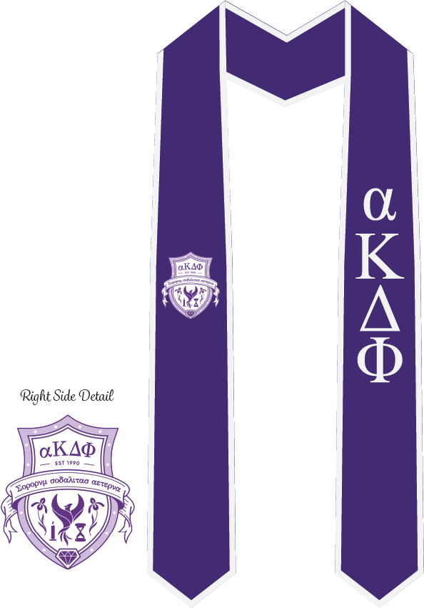 alpha Kappa Delta Phi Graduation Stoles