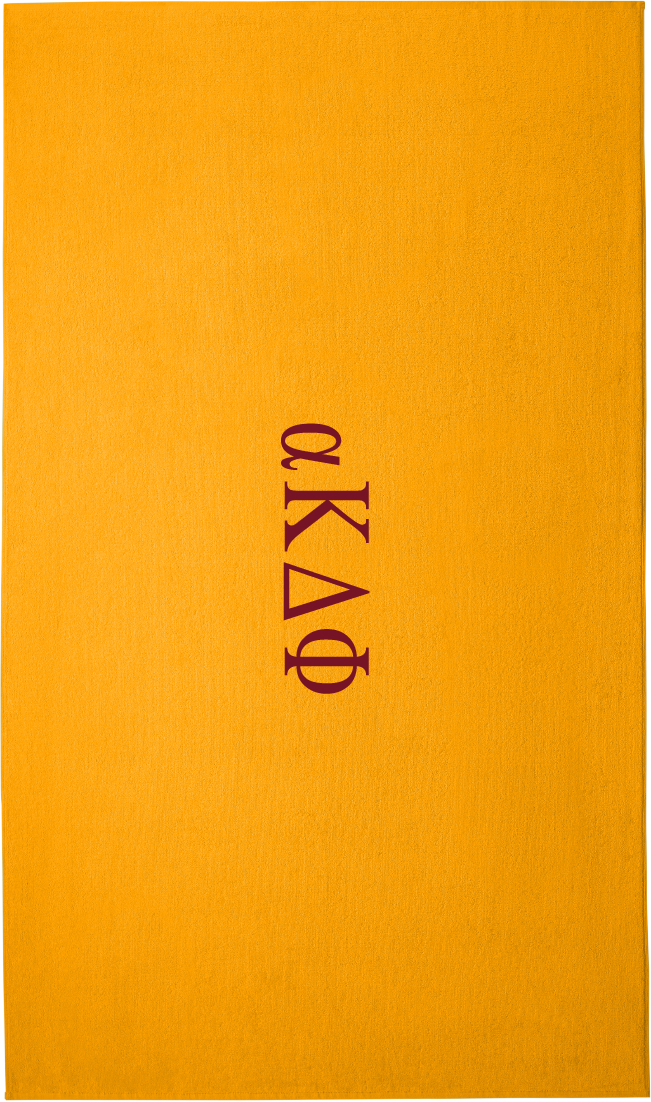 alpha Kappa Delta Phi Lettered Beach Towels