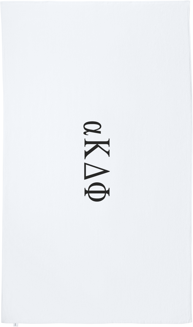 alpha Kappa Delta Phi Lettered Beach Towels