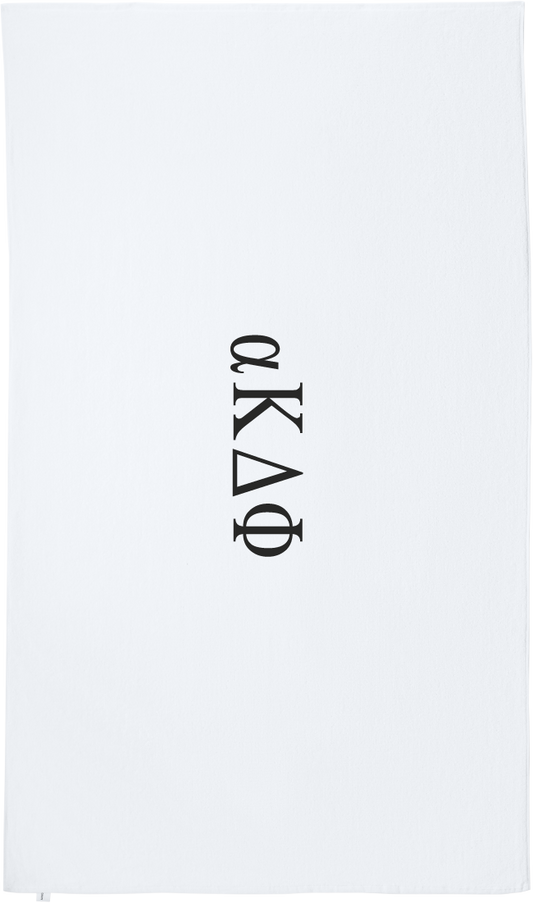 alpha Kappa Delta Phi Lettered Beach Towels
