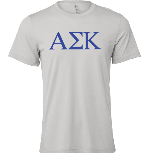 Alpha Sigma Kappa Lettered Short Sleeve T-Shirts