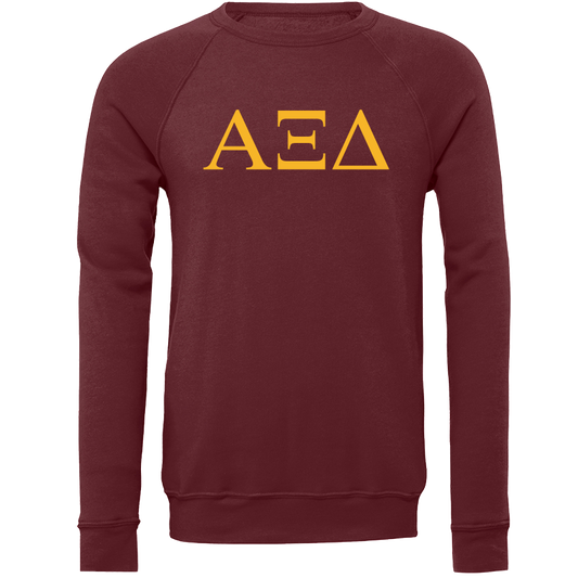 Alpha Xi Delta Lettered Crewneck Sweatshirts