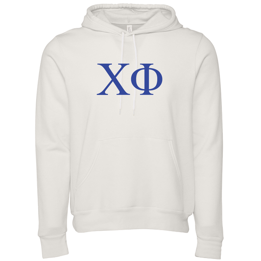 Chi Phi Embroidered Lettered Hooded Sweatshirts