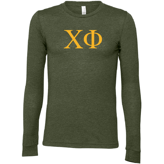 Chi Phi Lettered Long Sleeve T-Shirts