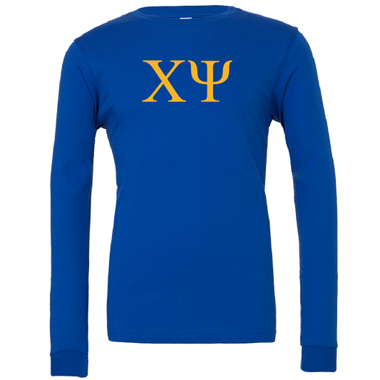 Chi Psi Lettered Long Sleeve T-Shirts
