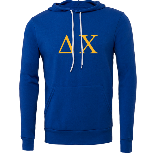 Delta Chi Lettered Hooded Sweatshirts