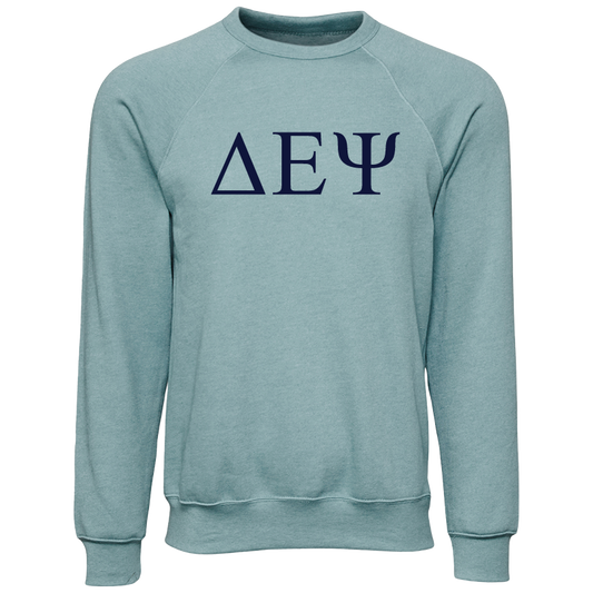 Delta Epsilon Psi Lettered Crewneck Sweatshirts