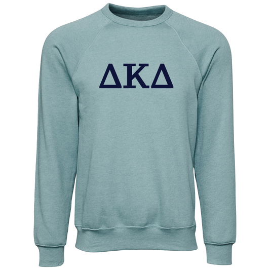 Delta Kappa Delta Embroidered Lettered Crewneck Sweatshirts