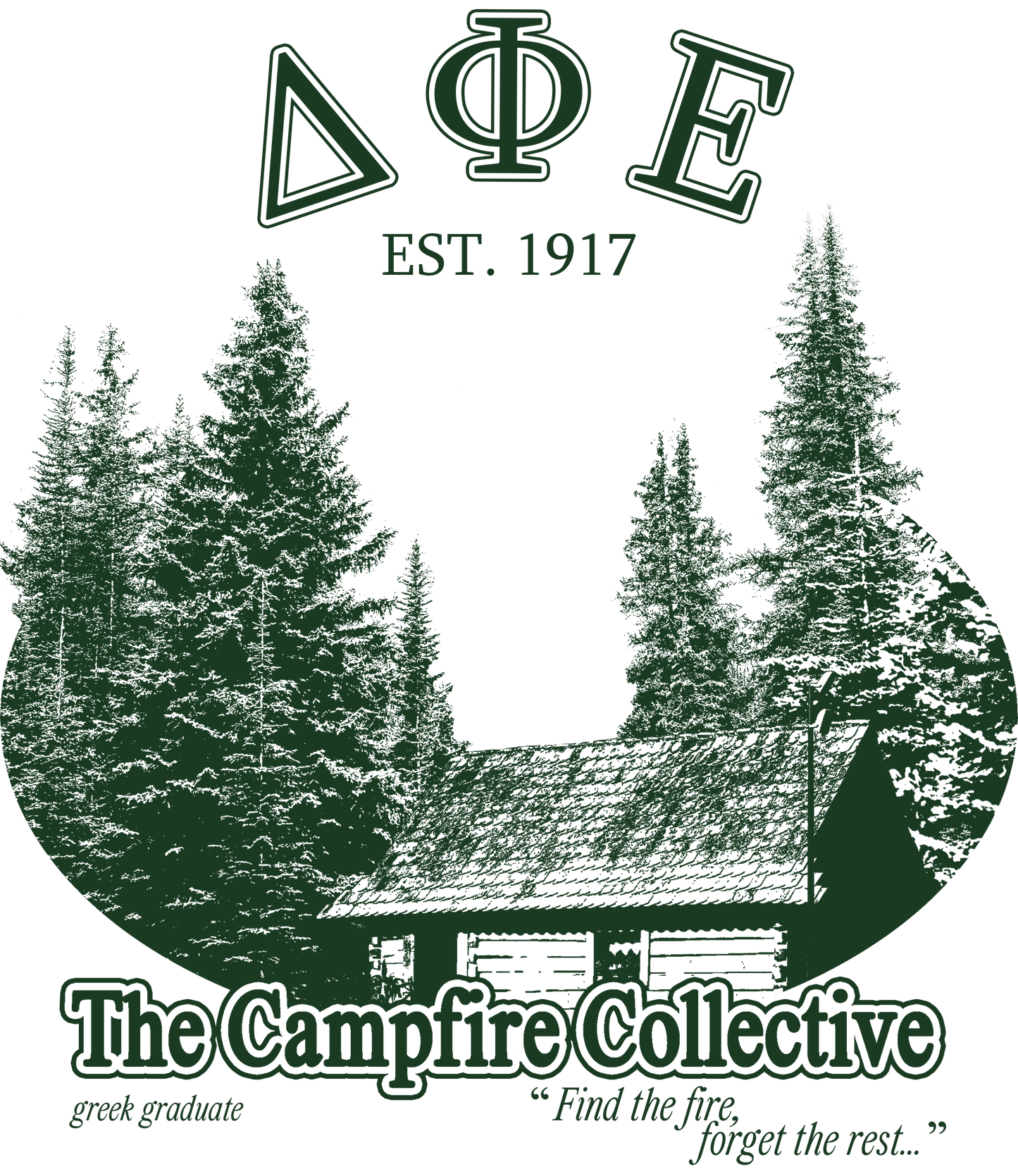 Delta Phi Epsilon Forest Graphic T-Shirt