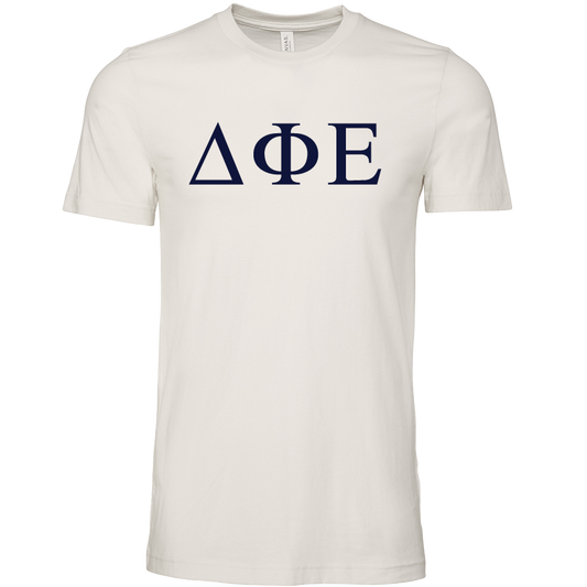 Delta Phi Epsilon Lettered Short Sleeve T-Shirts