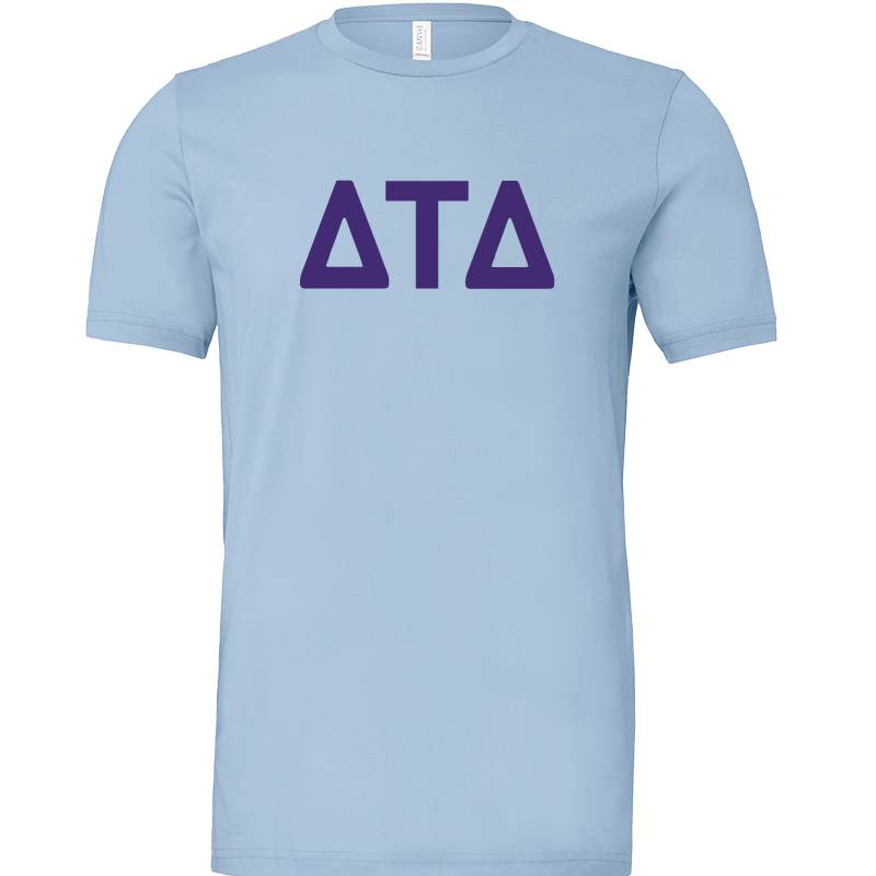 Delta Tau Delta Lettered Short Sleeve T-Shirts