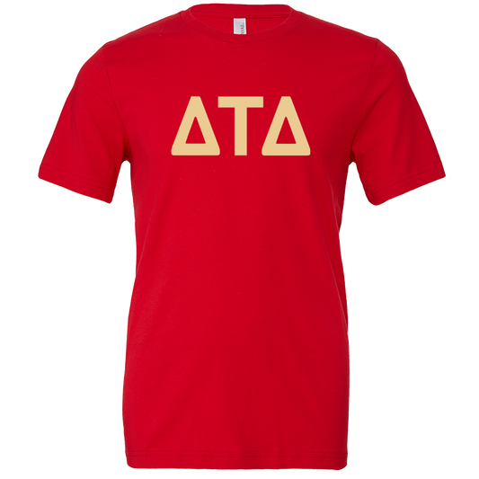 Delta Tau Delta Lettered Short Sleeve T-Shirts