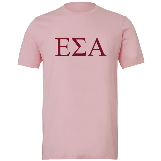 Epsilon Sigma Alpha Lettered Short Sleeve T-Shirts
