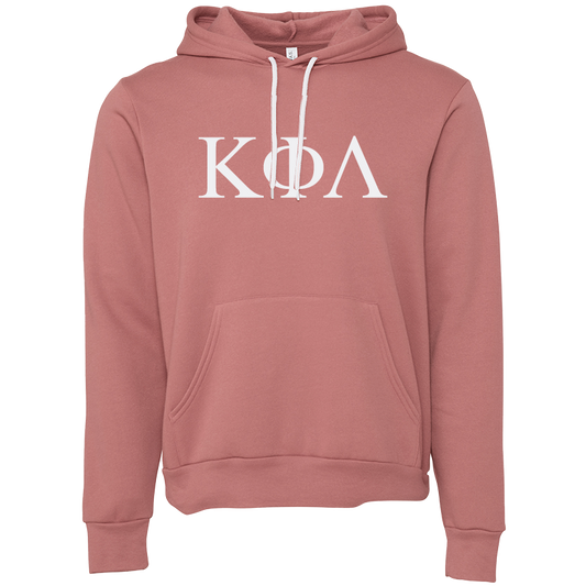 Kappa Phi Lambda Embroidered Lettered Hooded Sweatshirts