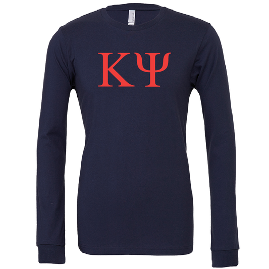 Kappa Psi Lettered Long Sleeve T-Shirts