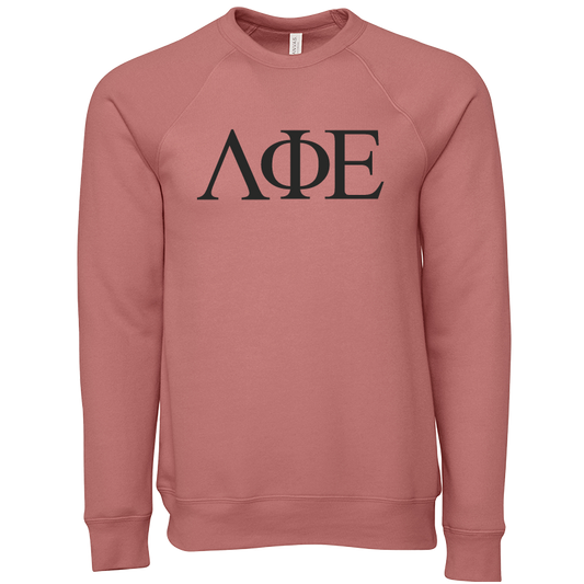 Lambda Phi Epsilon Lettered Crewneck Sweatshirts