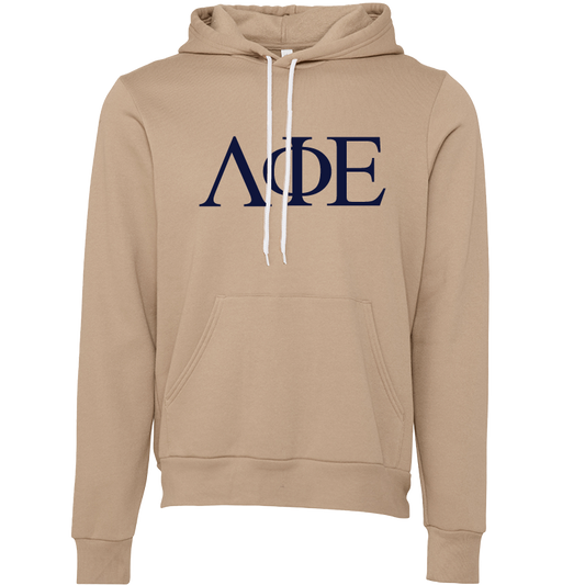 Lambda Phi Epsilon Embroidered Lettered Hooded Sweatshirts