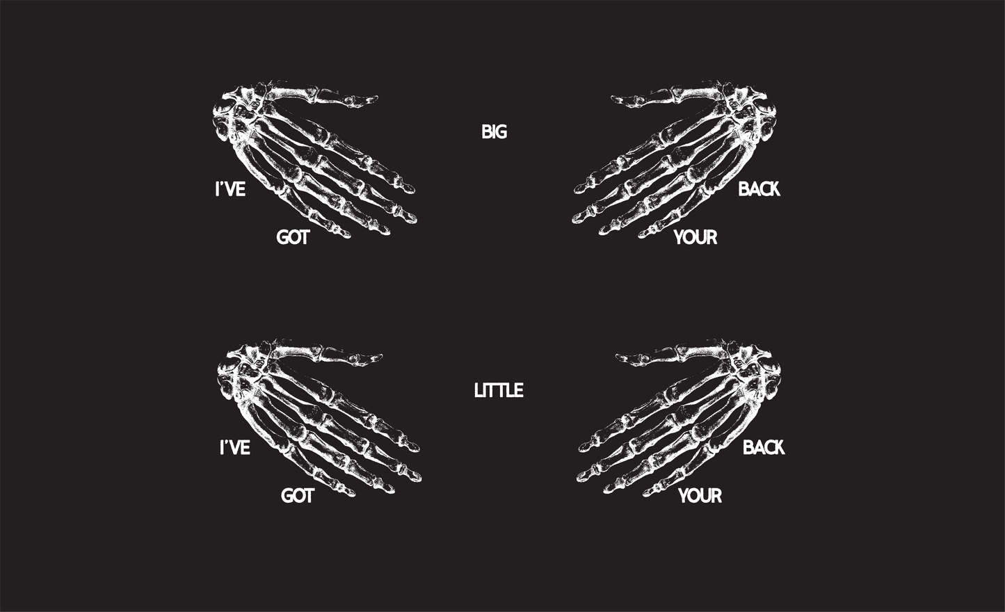 "I've Got Your Back" Spine Big/Little Tees