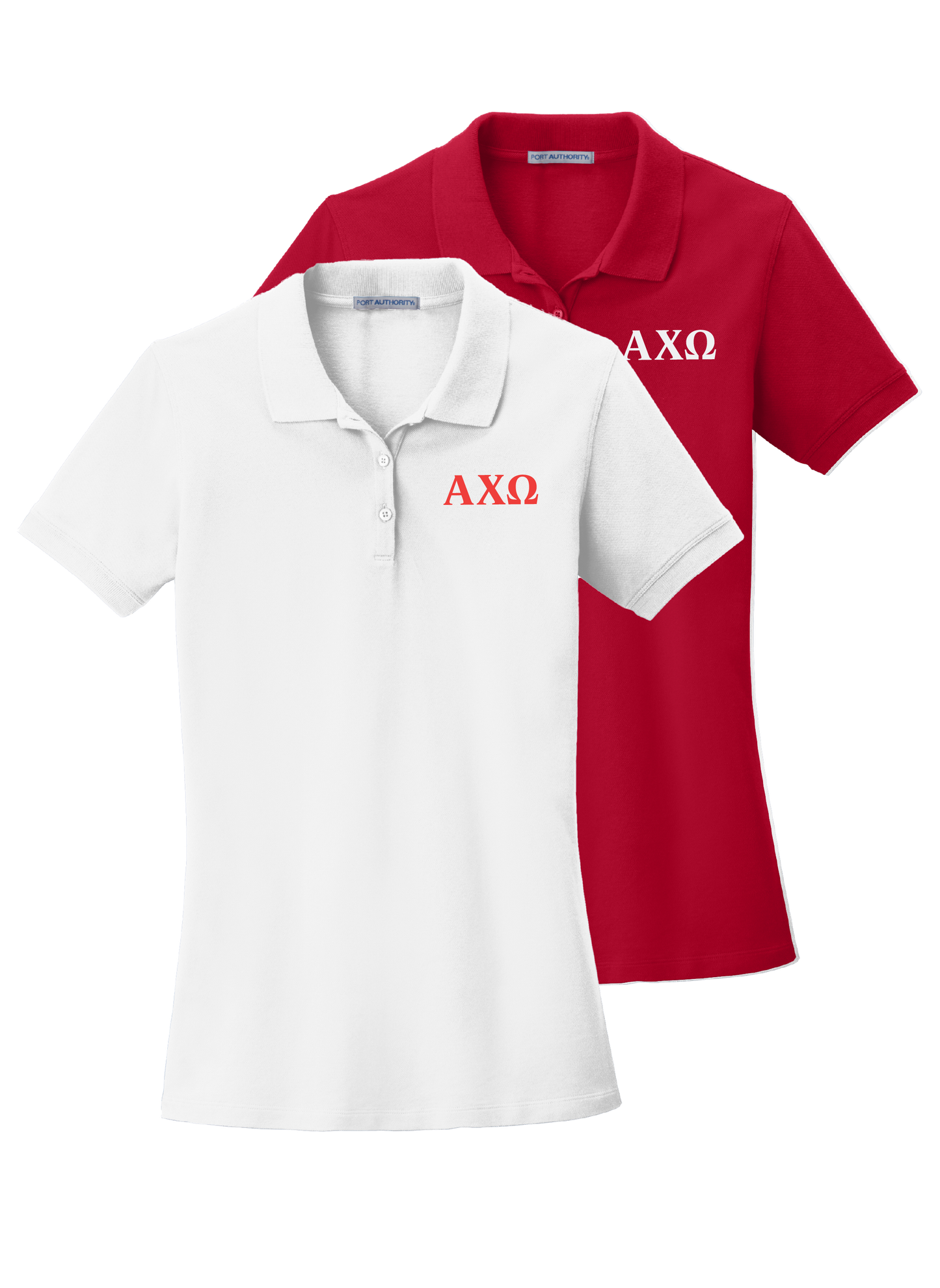 Alpha Chi Omega Ladies' Embroidered Polo Shirt
