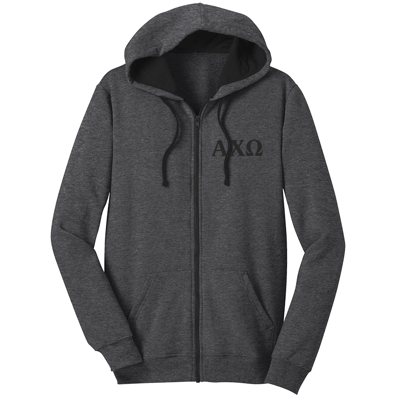 Alpha Chi Omega Zip-Up Hooded Sweatshirts