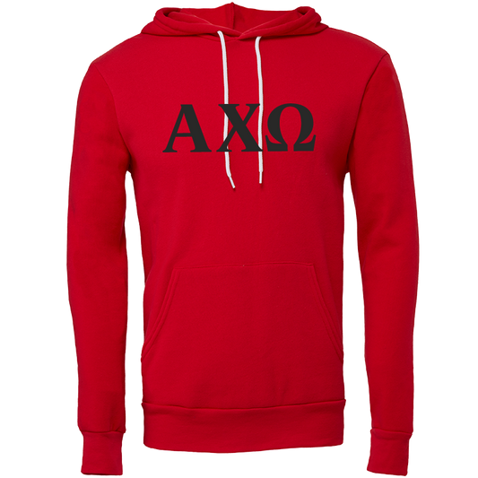 Alpha Chi Omega Lettered Hooded Sweatshirts