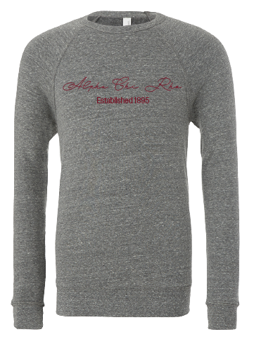 Alpha Chi Rho Embroidered Scripted Name Crewneck Sweatshirts