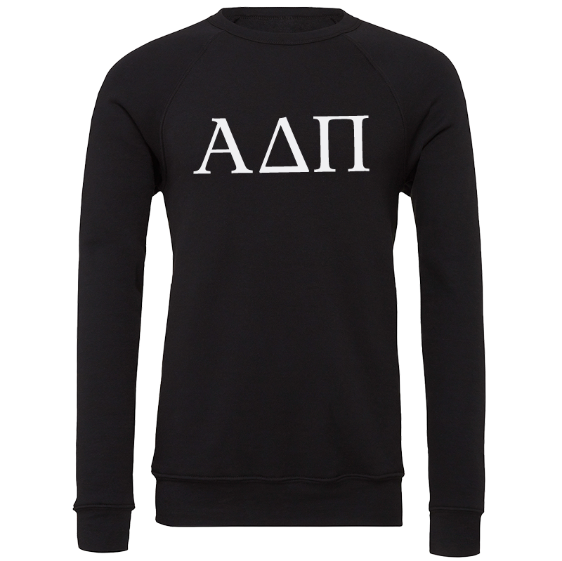 Alpha Delta Pi Lettered Crewneck Sweatshirts