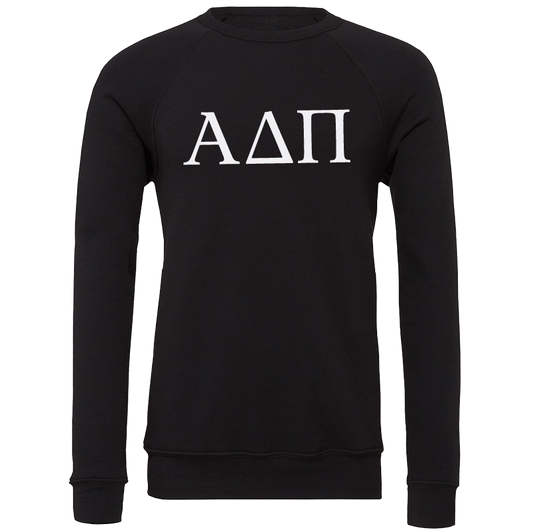 Alpha Delta Pi Lettered Crewneck Sweatshirts