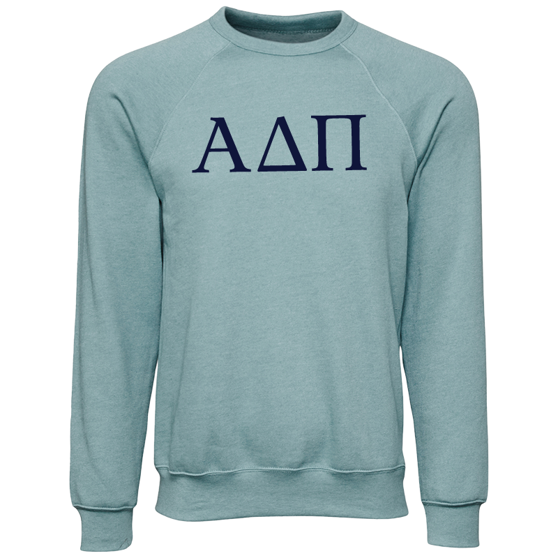 Alpha Delta Pi Lettered Crewneck Sweatshirts