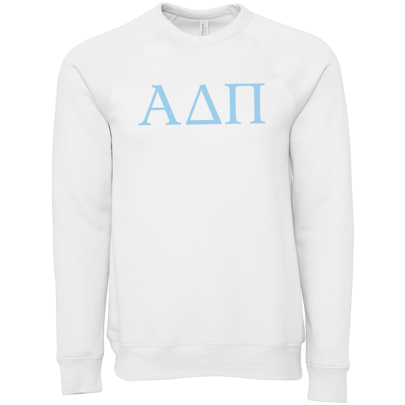 Alpha Delta Pi Lettered Crewneck Sweatshirts