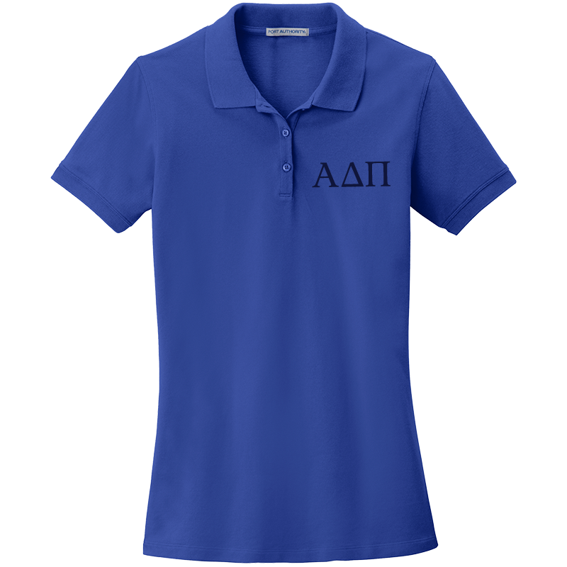 Alpha Delta Pi Ladies' Embroidered Polo Shirt