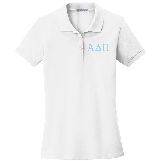 Alpha Delta Pi Ladies' Embroidered Polo Shirt