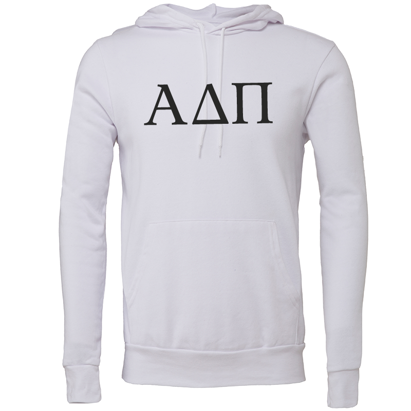 Alpha Delta Pi Lettered Hooded Sweatshirts