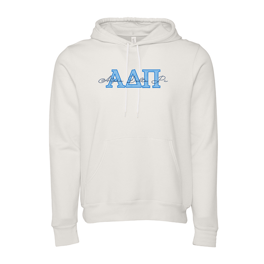Alpha Delta Pi Applique Letters Hooded Sweatshirt