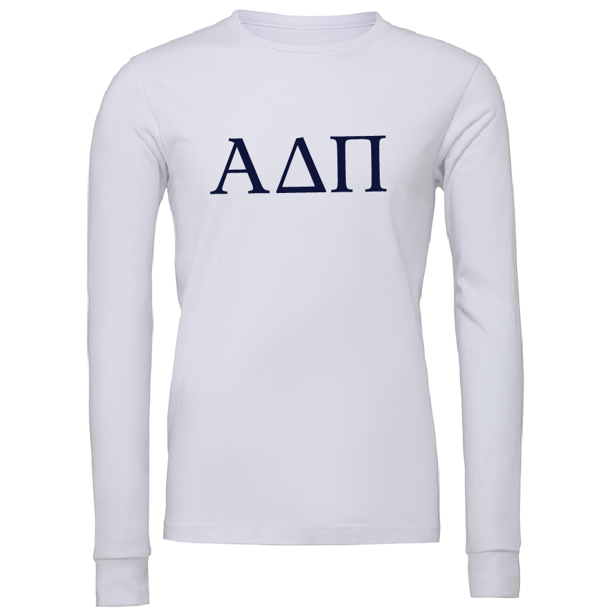 Alpha Delta Pi Lettered Long Sleeve T-Shirts