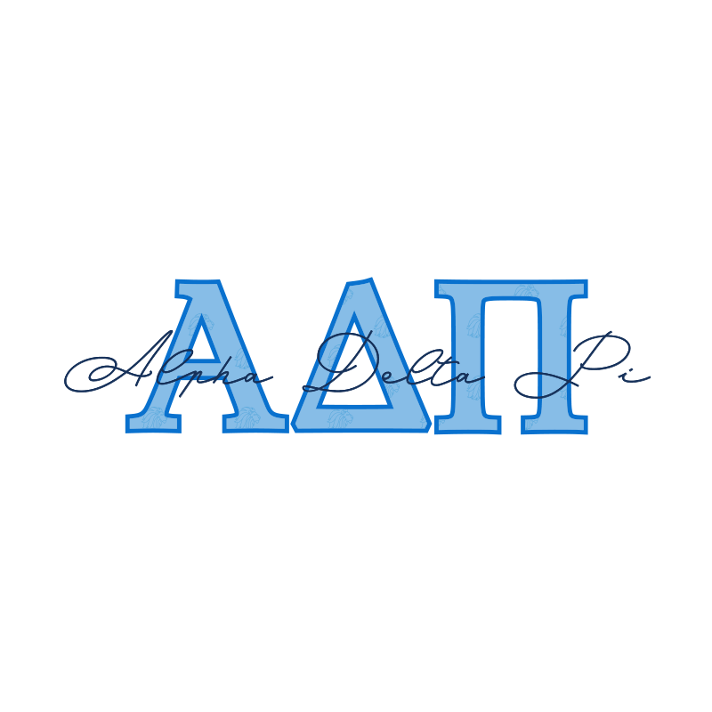 Alpha Delta Pi Applique Letters Hooded Sweatshirt