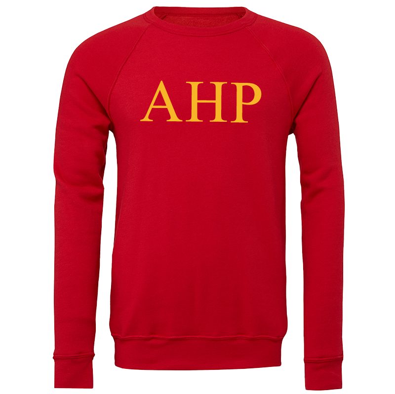 Alpha Eta Rho Lettered Crewneck Sweatshirts