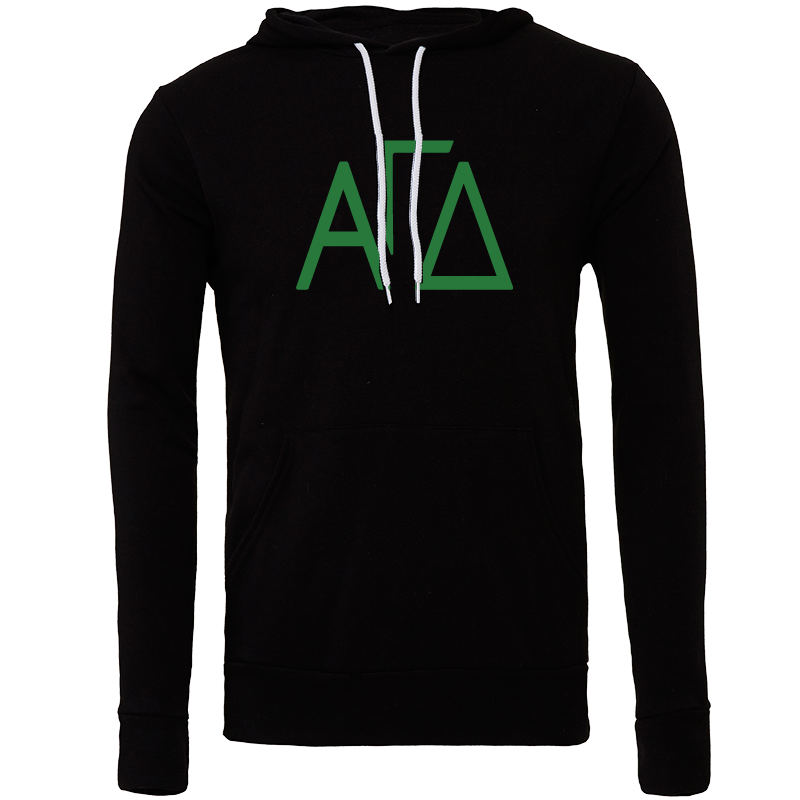 Alpha Gamma Delta Lettered Hooded Sweatshirts