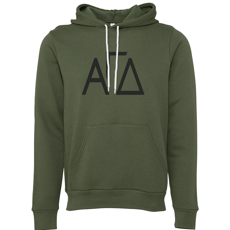 Alpha Gamma Delta Lettered Hooded Sweatshirts