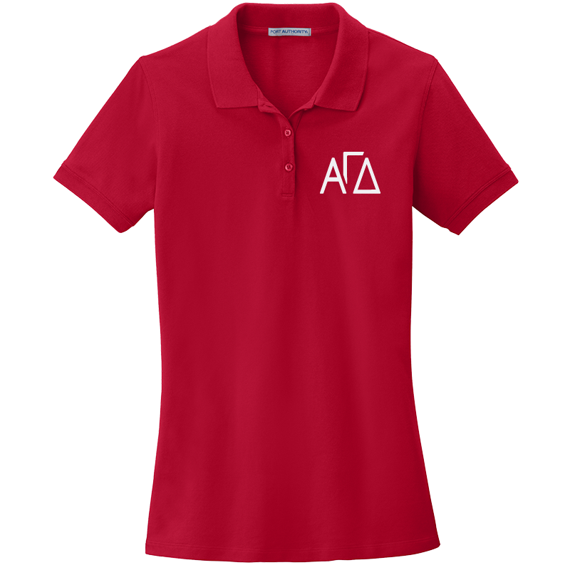Alpha Gamma Delta Ladies' Embroidered Polo Shirt