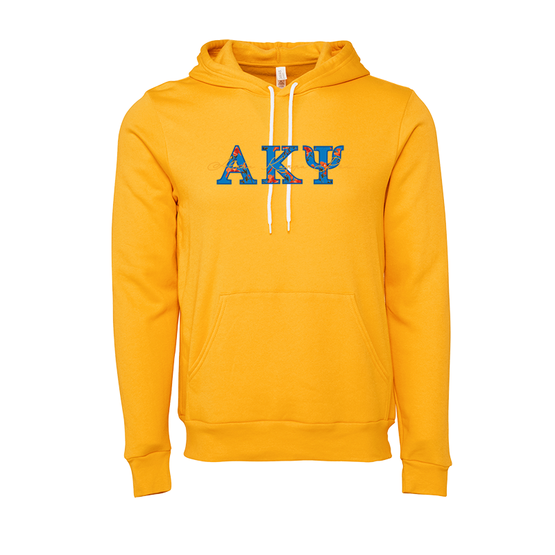 Alpha Kappa Psi Applique Letters Hooded Sweatshirt
