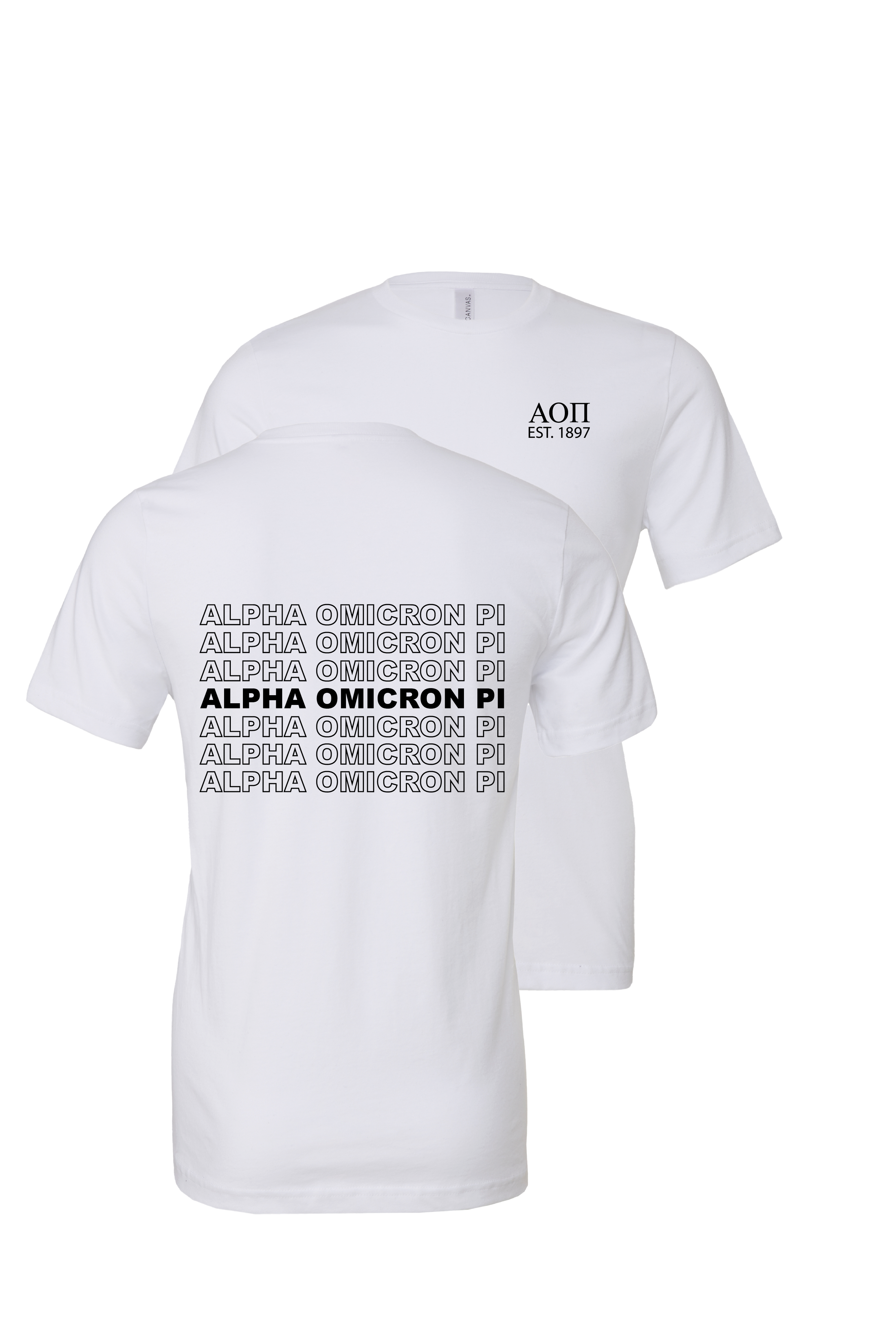 Alpha omicron pi outlet t shirts