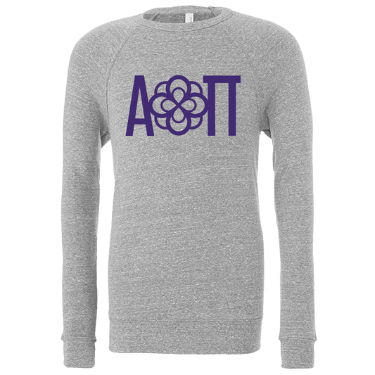 Alpha Omicron Pi Lettered Crewneck Sweatshirts