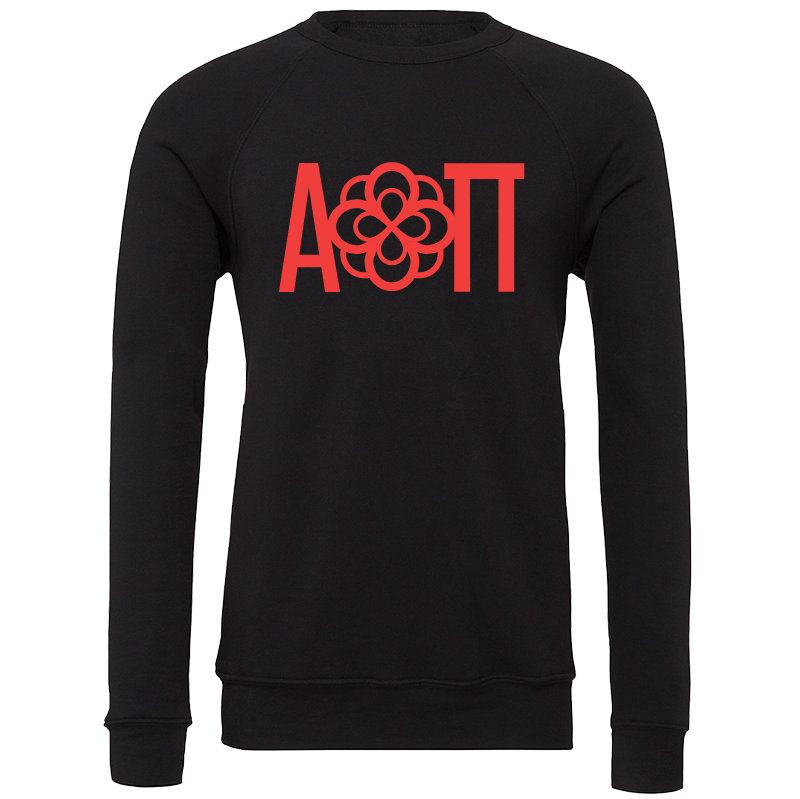 Alpha Omicron Pi Lettered Crewneck Sweatshirts