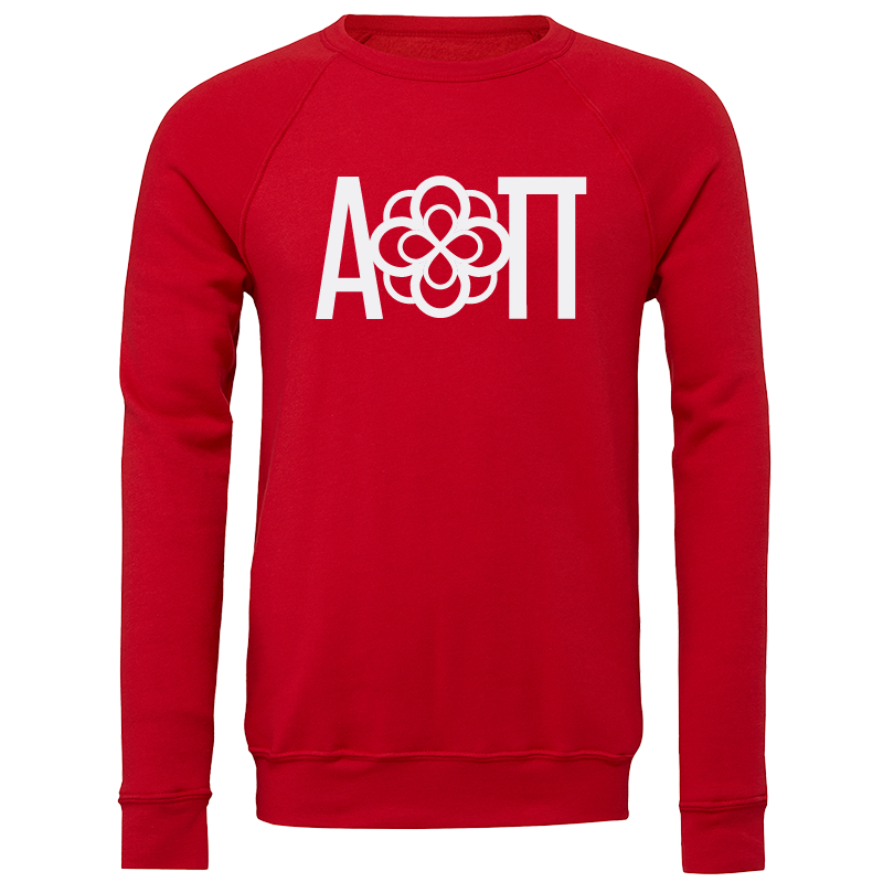 Alpha Omicron Pi Lettered Crewneck Sweatshirts