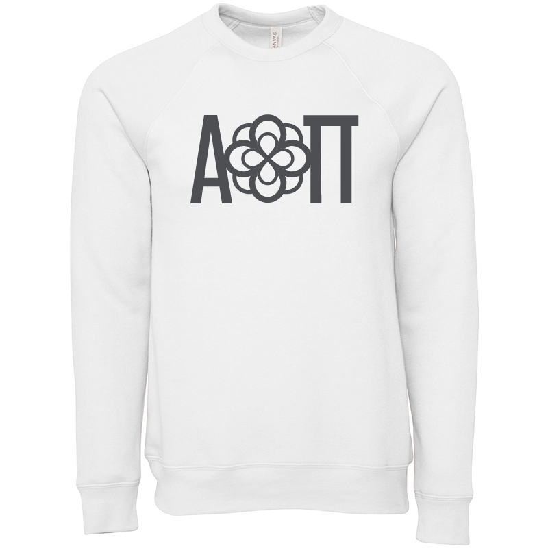 Alpha Omicron Pi Lettered Crewneck Sweatshirts