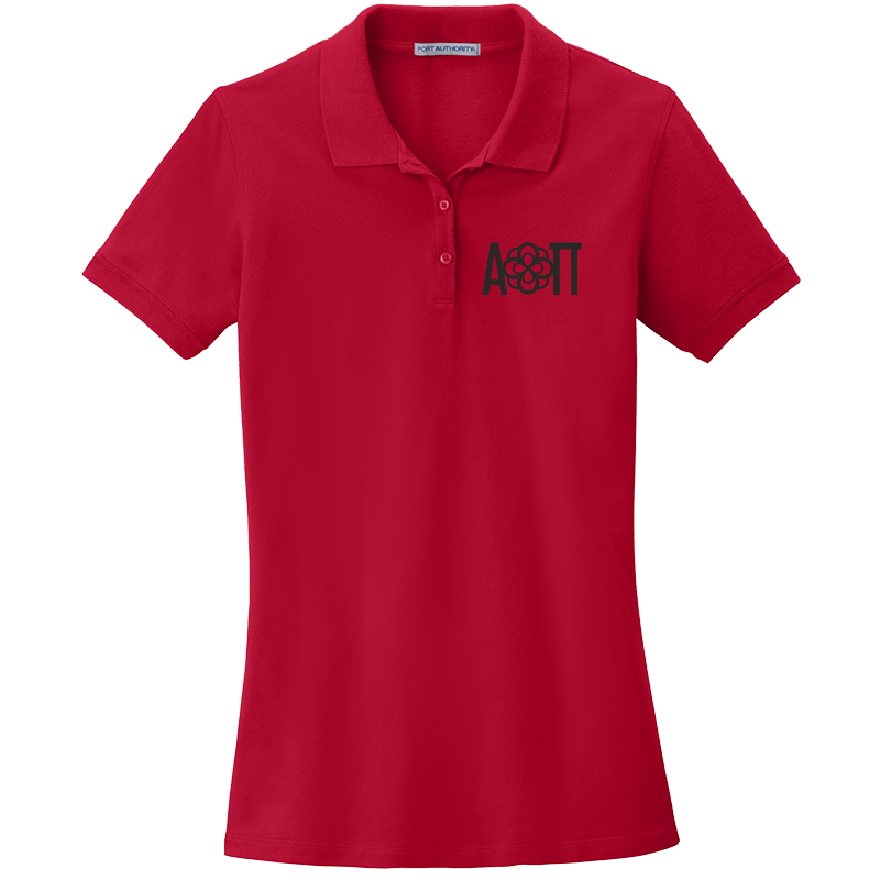 Alpha Omicron Pi Ladies' Embroidered Polo Shirt