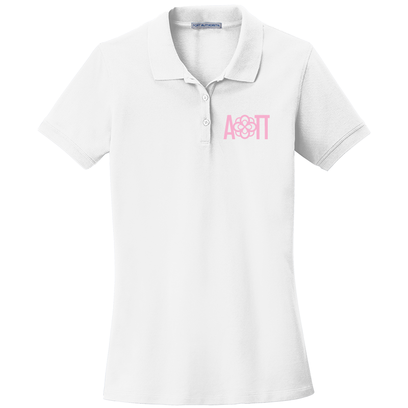 Alpha Omicron Pi Ladies' Embroidered Polo Shirt