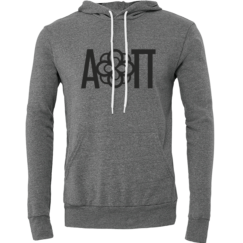 Alpha Omicron Pi Lettered Hooded Sweatshirts